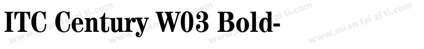 ITC Century W03 Bold字体转换